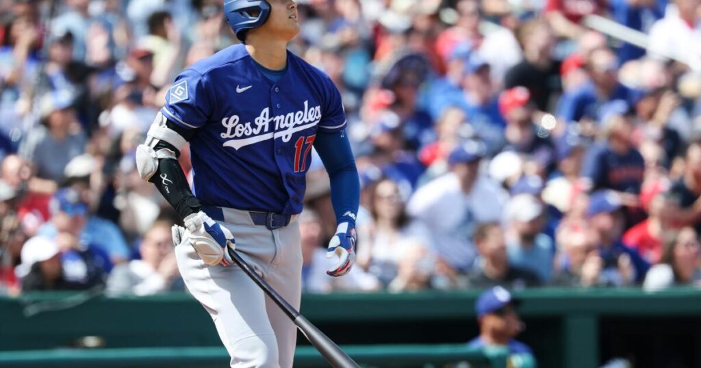 Shohei Ohtani hits first homer of the season to spark Dodgers’ offensive explosion