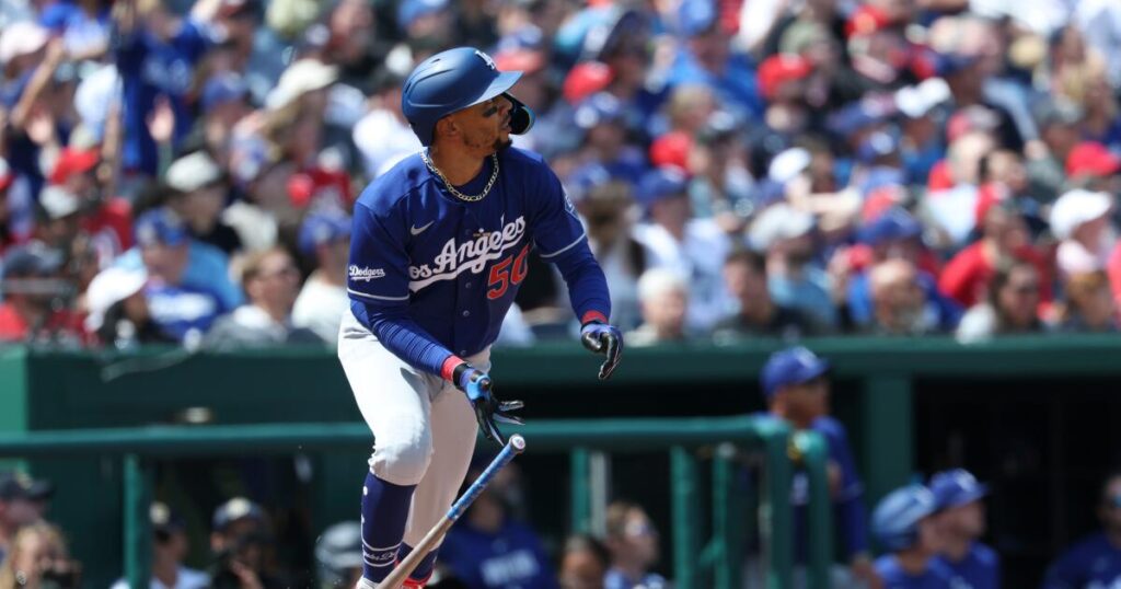 Dodgers to put Mookie Betts on IL and call up Hyeseong Kim, Sunday game in rain delay