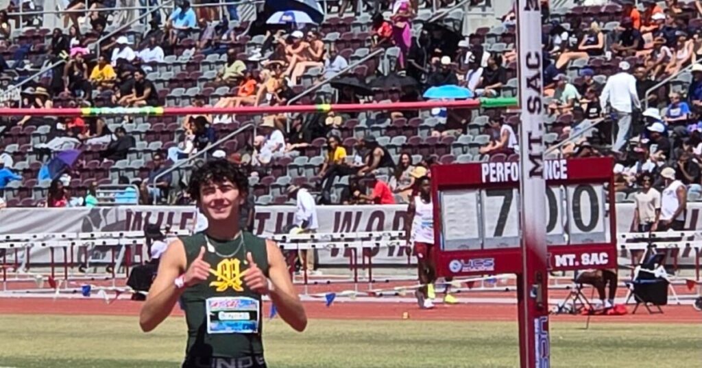 Prep talk: High jumper Dean Guzman of Moorpark clears 7-foot barrier