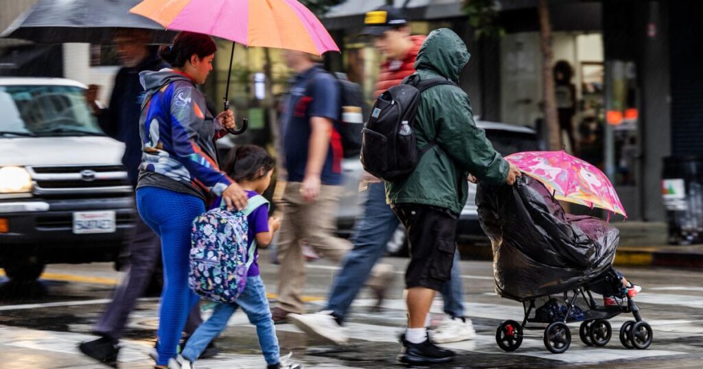 Rain — and maybe thunderstorms — are expected in Los Angeles this weekend
