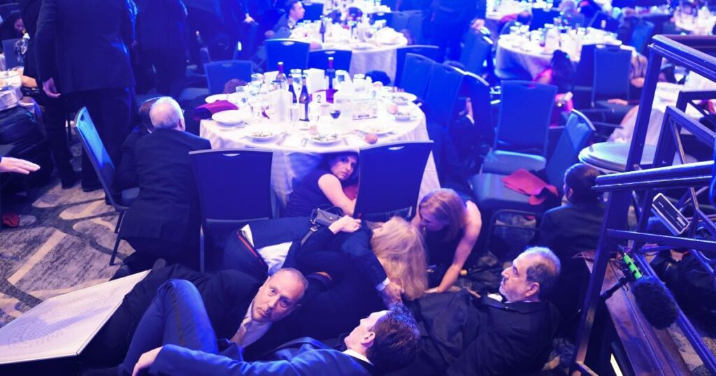 We were there: Hearing gunfire and ducking for cover at the D.C. dinner shooting