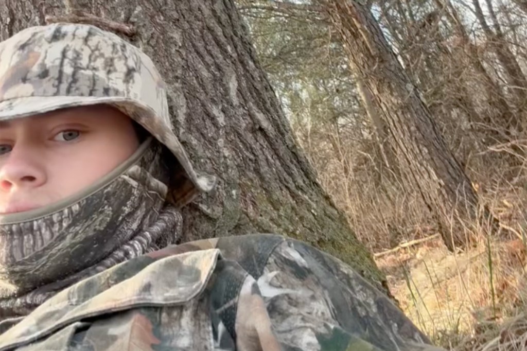 Carson Bender was set up at the base of a tree while hunting on private land near Nekoosa — about 100 miles north of Madison — when he turned around to find the fierce predator stalking him.