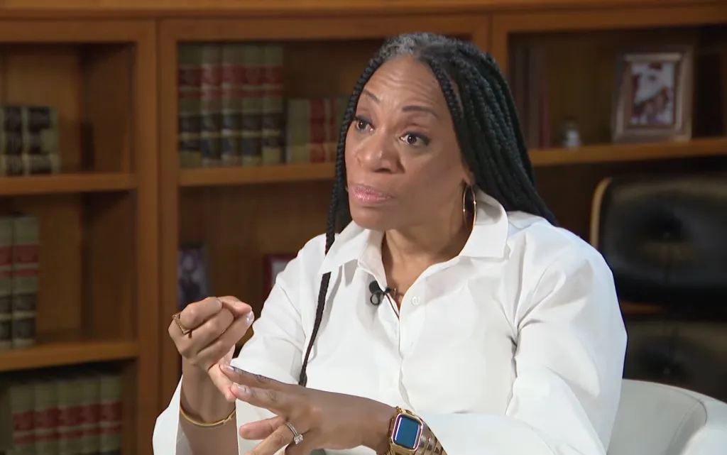 Brooklyn Federal Judge LaShann DeArcy Hall speaking.