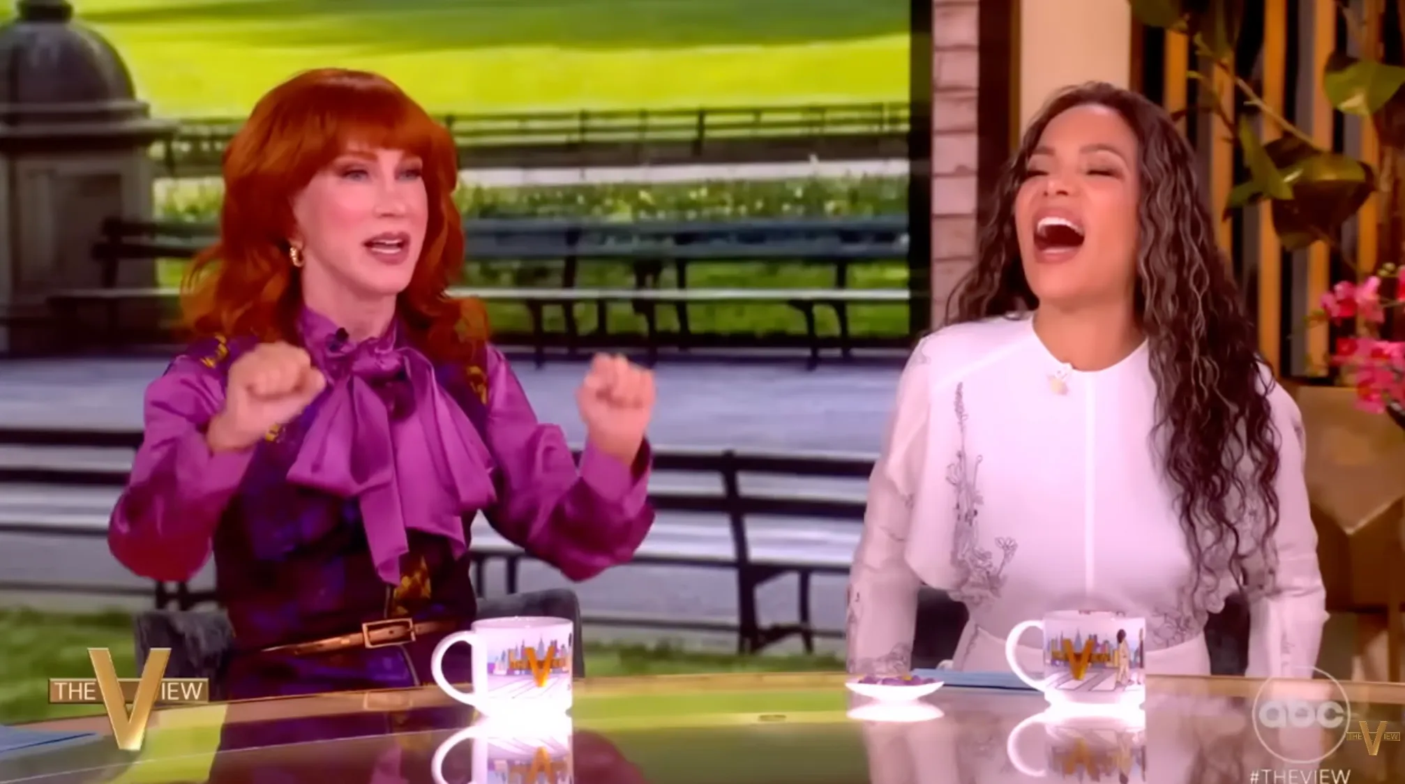 Kathy Griffin and Sonny Hostin on 