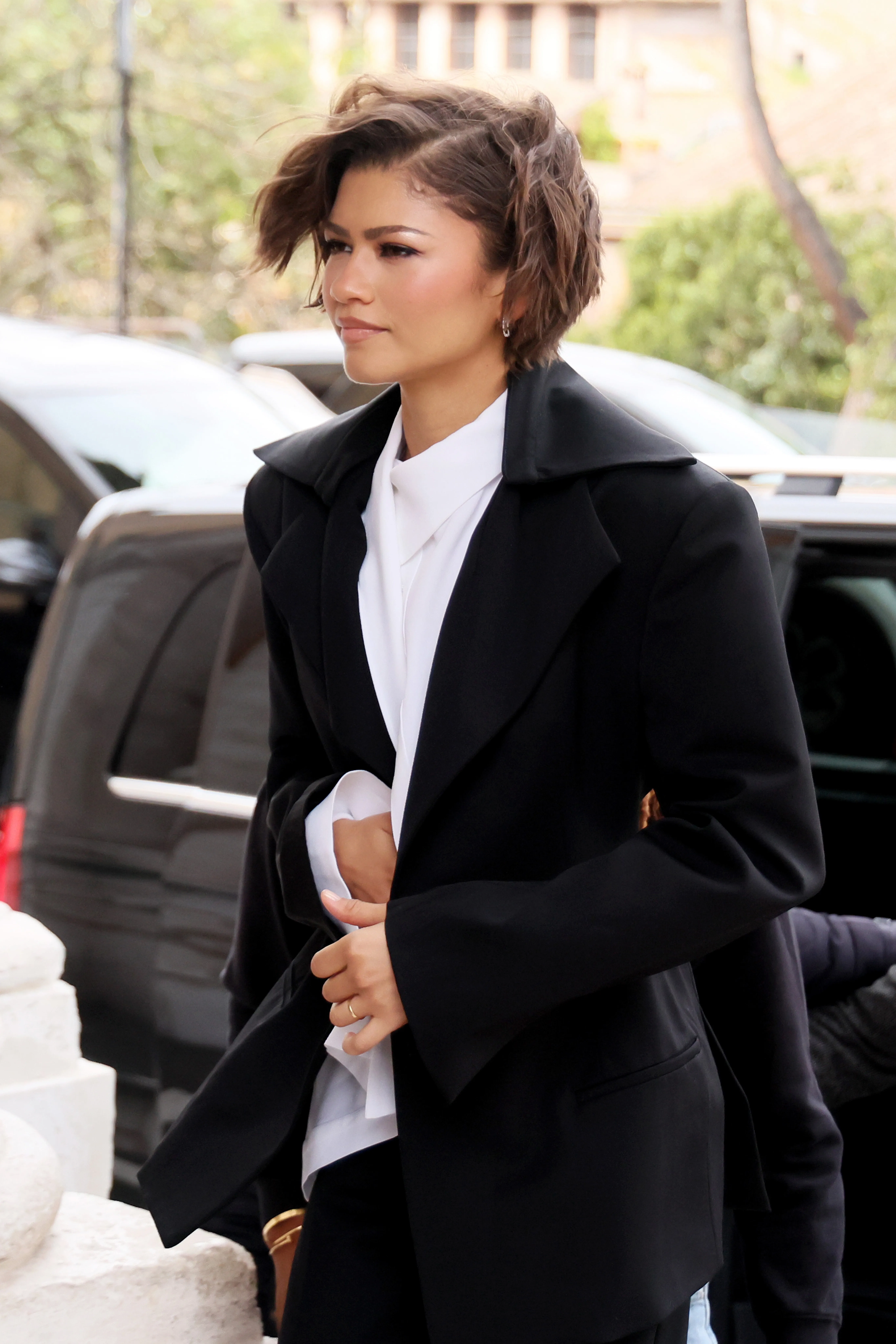 Zendaya is seen at Campidoglio on March 27, 2026 in Rome, Italy.