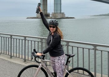 This Time, She’s Wearing a Helmet