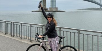 This Time, She’s Wearing a Helmet