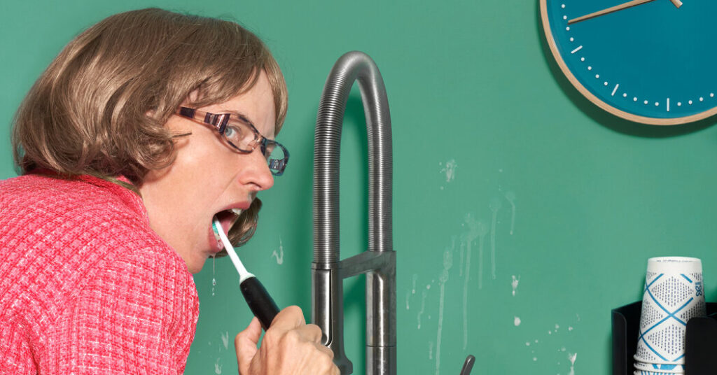 Tooth Brushing at Work Has Me Foaming at the Mouth