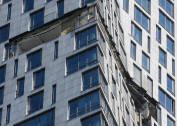 Drone Hits a Moscow High-Rise Days Before a Major Military Parade