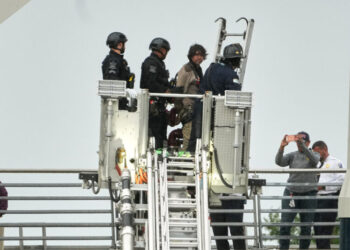 Protester Who Spent 6 Days Perched Atop Bridge in Washington Comes Down