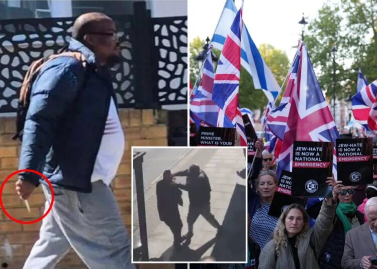 Knife-wielding terrorist charged with attempted murder after stabbings of Jewish men in London