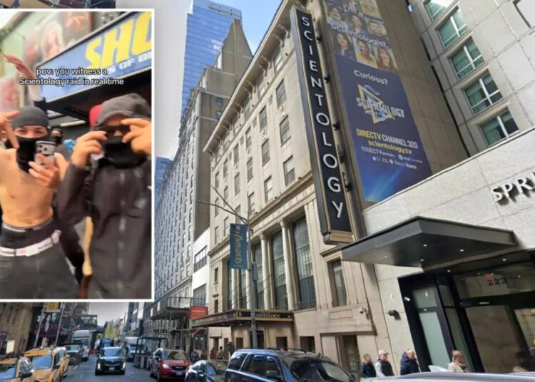 Mob of teens storms Times Square Scientology church amid viral ‘speed running’ trend