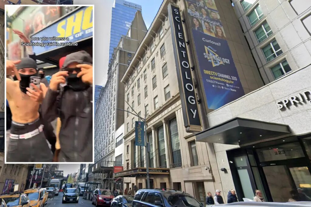 Mob of teens storms Times Square Scientology church amid viral ‘speed running’ trend