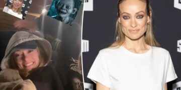 Olivia Wilde reacts to being compared to ‘Lord of the Rings’ hobbit Gollum after viral red carpet look