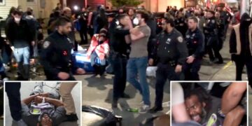 Anti-ICE protesters mob NYC hospital as 9 activists arrested in chaotic clash with law enforcement