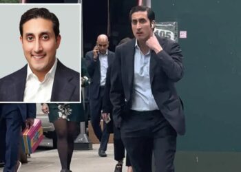 Ex-JPMorgan banker spotted in NYC street-fashion vid before bizarre sex-harass claims — as his dad addresses scandalous lawsuit