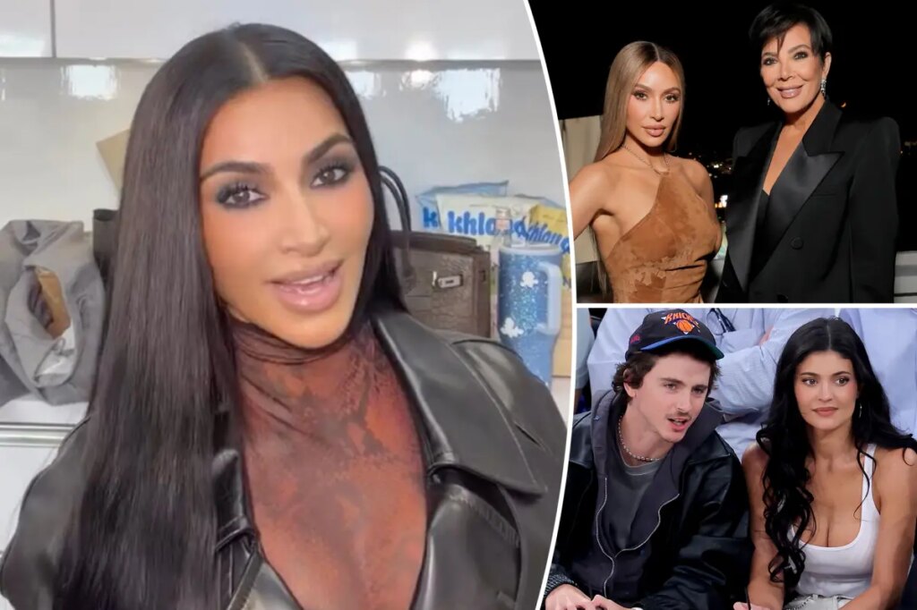 Kylie Jenner, Timothée Chalamet join Kim Kardashian and mom Kris to see ‘The Fear of 13’ on Broadway
