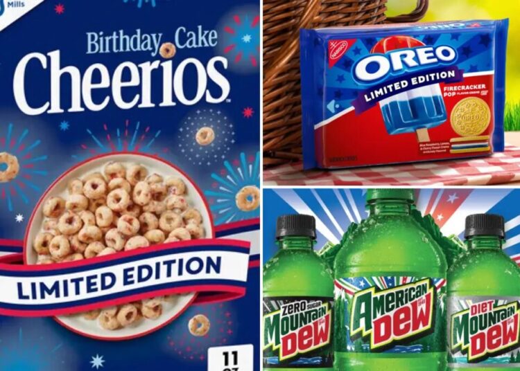 Cheerios, Oreo and Mountain Dew roll out patriotic products for America’s 250th