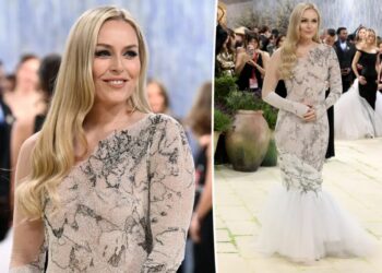 Lindsey Vonn ditches crutches at Met Gala 2026 for first red carpet since devastating Olympics crash