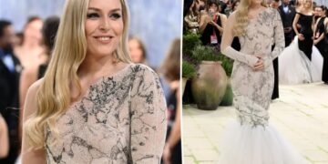Lindsey Vonn ditches crutches at Met Gala 2026 for first red carpet since devastating Olympics crash