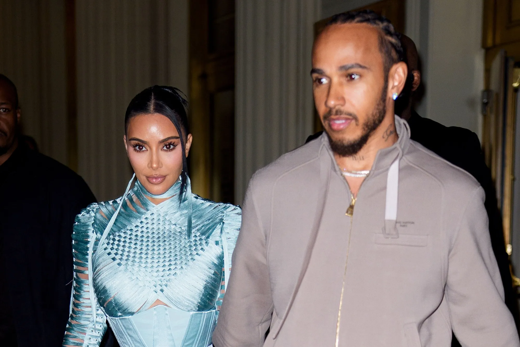 Kim Kardashian and Lewis Hamilton