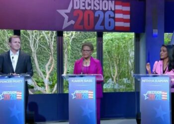 Spencer Pratt slugs it out over homelessness, cost of living in LA Mayor’s debate with Karen Bass and Nithya Raman