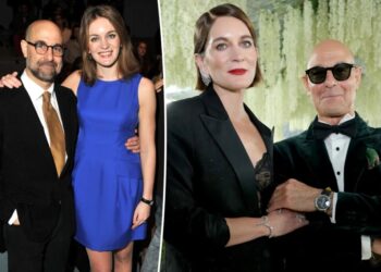 Stanley Tucci reflects on 21-year age gap with wife Felicity Blunt