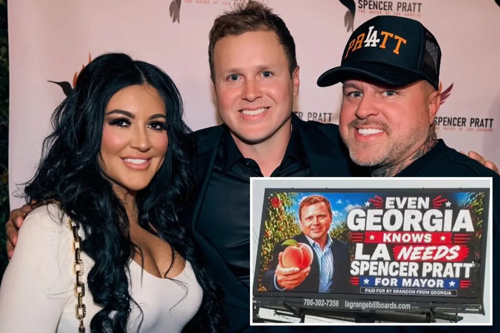 Spencer Pratt goes coast-to-coast as billboard celebrating his campaign pops up in unlikely place