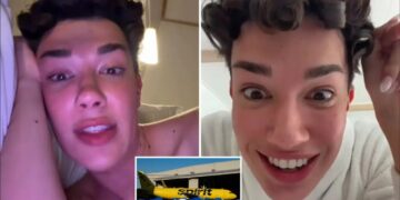Influencer James Charles torched after blasting canned Spirit Airlines staffer as ‘lazy piece of s–t’ over donation plea