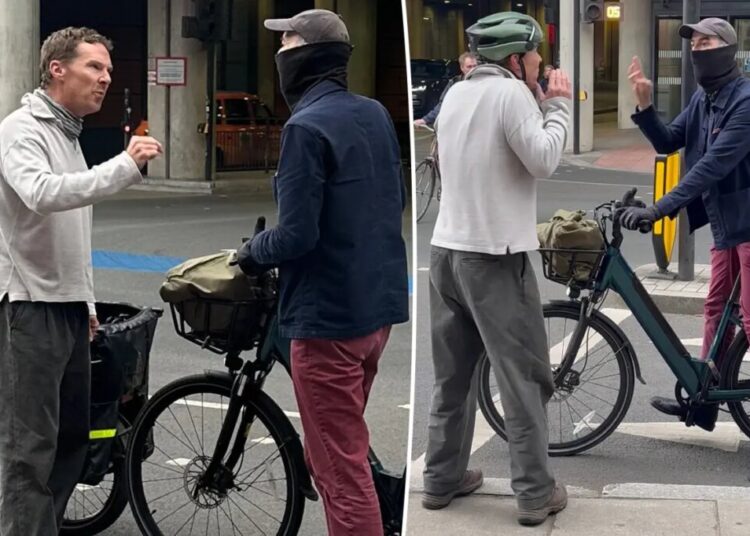 Biking Benedict Cumberbatch has heated, 10-minute ‘road rage’ fight with cyclist