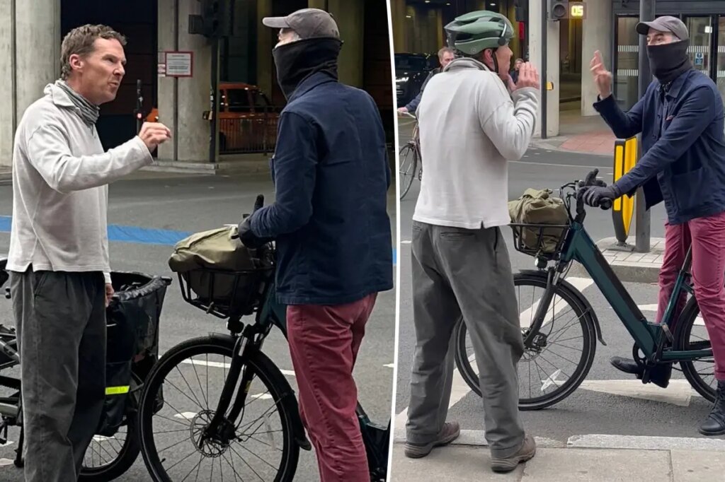 Biking Benedict Cumberbatch has heated, 10-minute ‘road rage’ fight with cyclist
