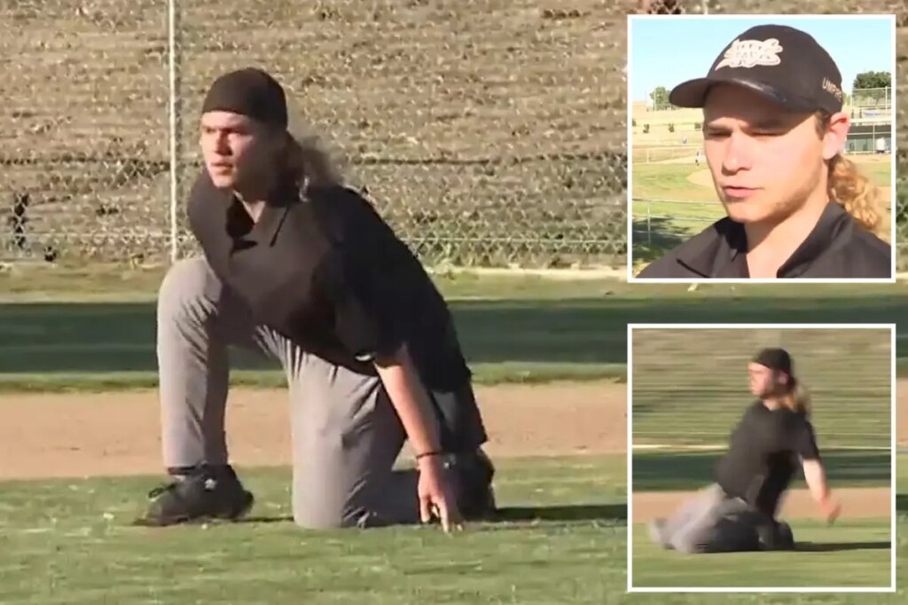 Little League umpire goes viral for insane antics on the field