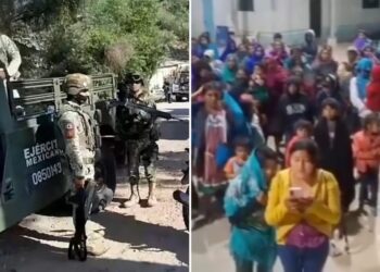 Surge of cartel violence in central Mexico forces between 800 and 1,000 families to flee homes