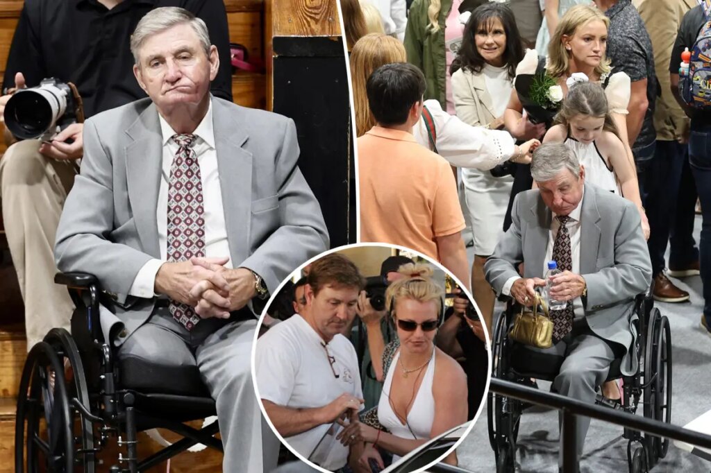 Britney Spears’ dad, Jamie, seen in wheelchair at granddaughter’s graduation 2 years after leg amputation