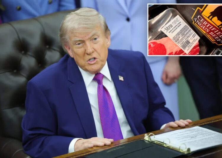 Trump signing executive orders to lower beef prices as cost of a steak breaks records