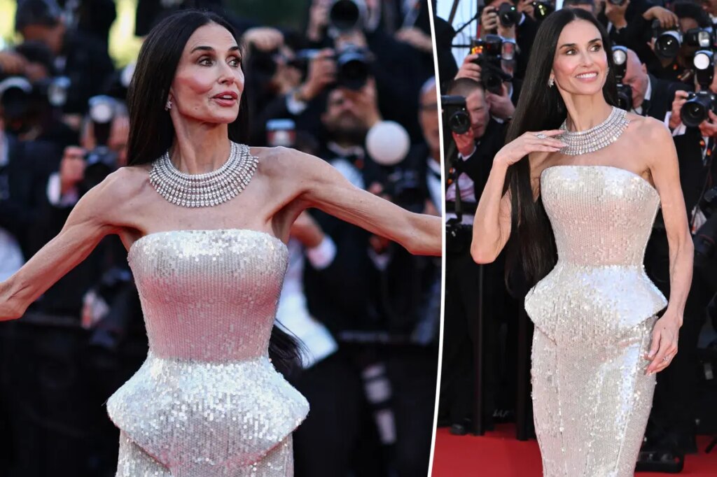 Demi Moore’s toned arms take center stage on Cannes Film Festival 2026 red carpet