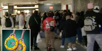 Pocket watch chaos comes to California as long lines and frustration over take viral collab