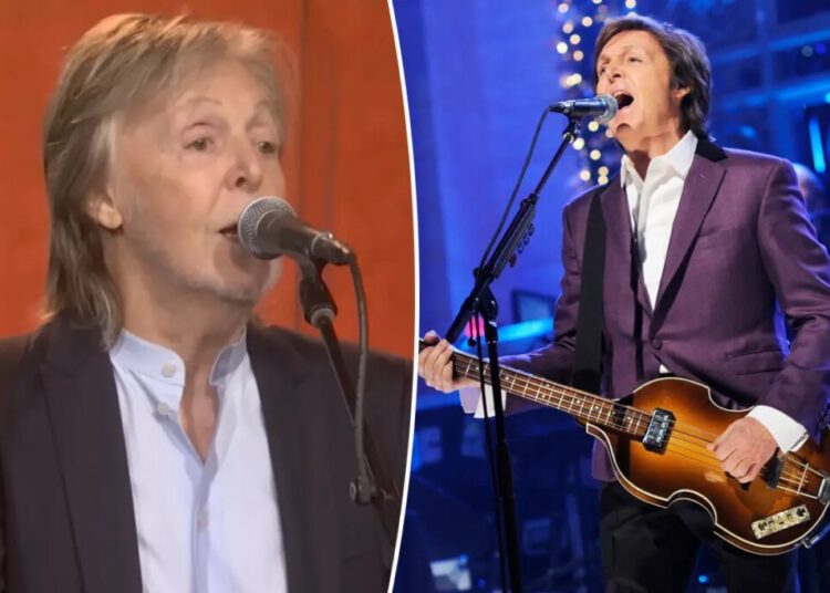 Paul McCartney performs as musical guest on ‘SNL’  season finale for first time in nearly 14 years