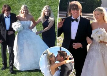 Heather Locklear and Richie Sambora reunite as daughter, Ava, marries Tyler Farrar in lavish California wedding