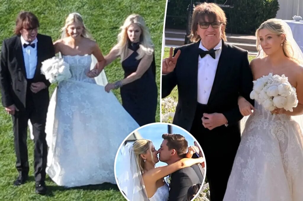 Heather Locklear and Richie Sambora reunite as daughter, Ava, marries Tyler Farrar in lavish California wedding