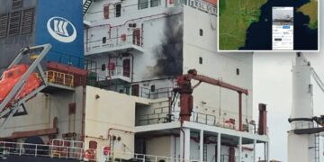 Russian drone strikes Chinese ship, Ukraine says, ahead of Putin’s meeting with Xi