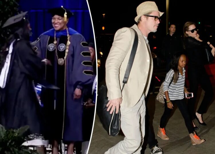 Angelina Jolie’s daughter Zahara takes another dig at dad Brad Pitt in savage graduation diss