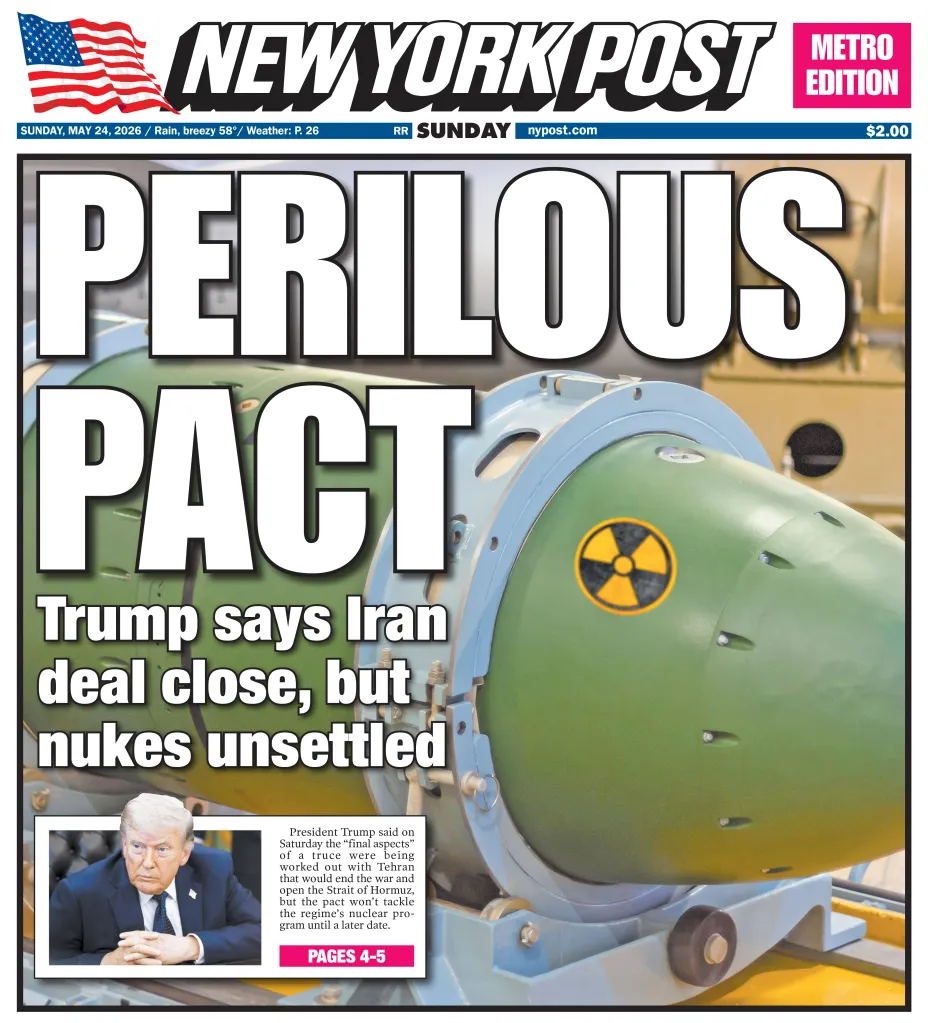 New York Post front page with headline 