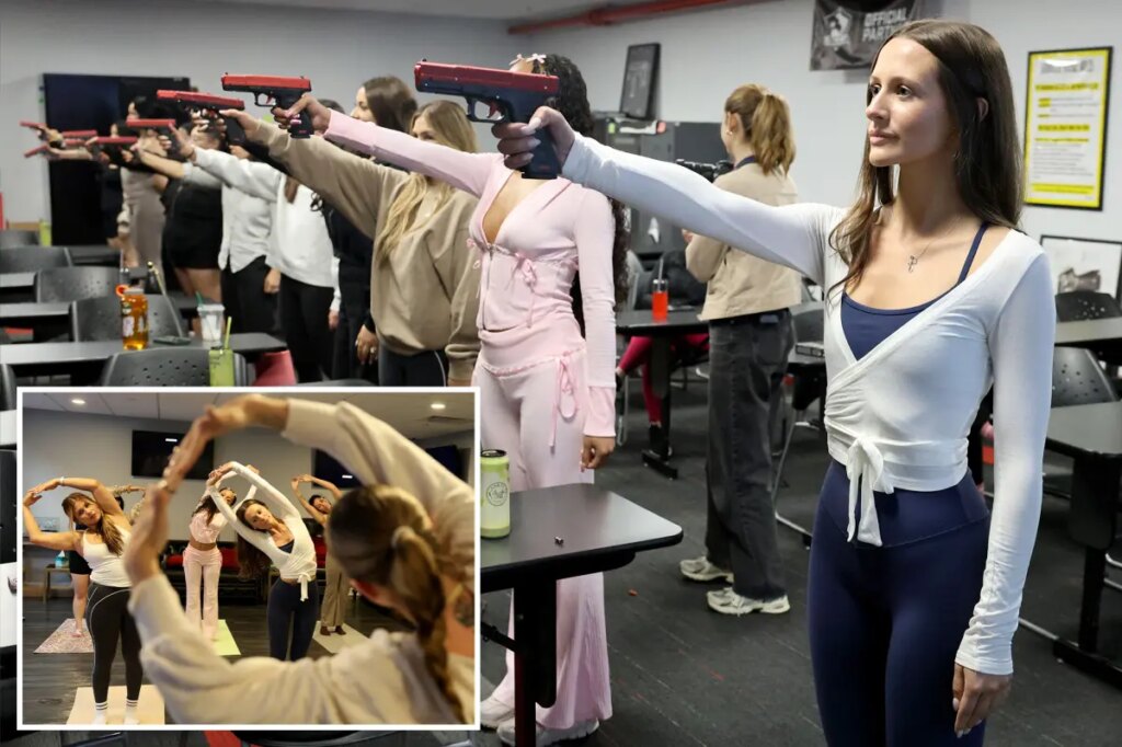 I took the first-of-its-kind ‘Pistols and Pilates’ class — and it left me sweating bullets