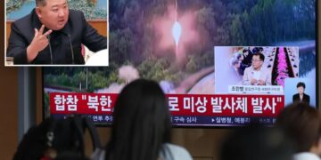 North Korea launches ballistic missiles over the sea in latest show of force