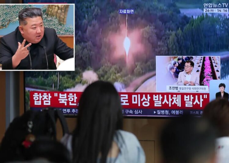 North Korea launches ballistic missiles over the sea in latest show of force
