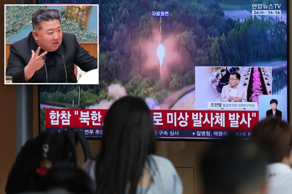 North Korea launches ballistic missiles over the sea in latest show of force