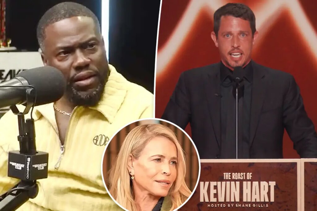 Kevin Hart defends Tony Hinchliffe’s roast jokes after Chelsea Handler blasts ‘racist’ comedian