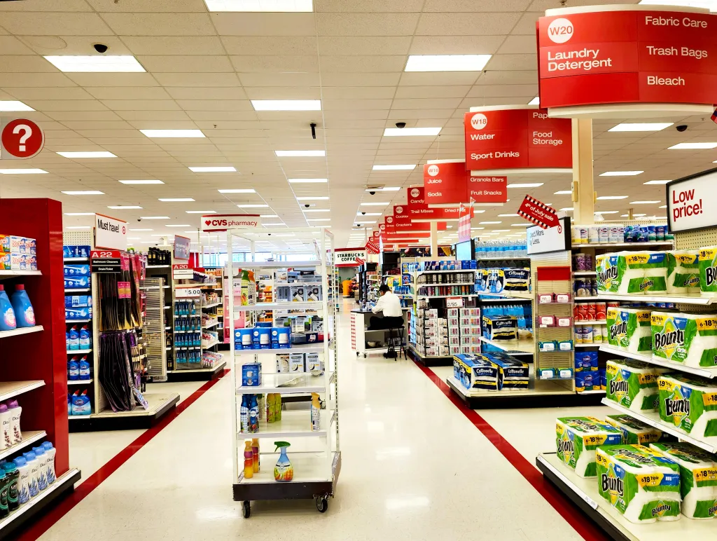 Target aisle.
