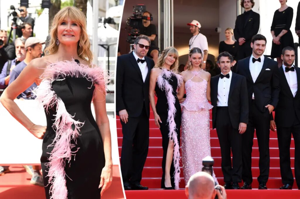 Laura Dern and ‘White Lotus’ co-stars spotted filming for first time after actress replaces Helena Bonham Carter